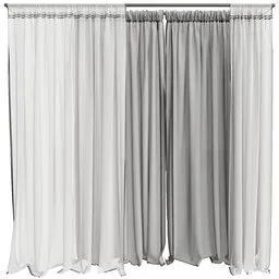 MI Silk And Cotton Curtain Set