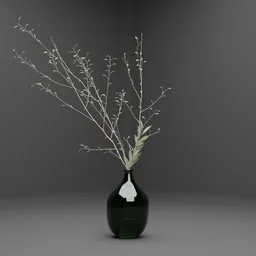 Japandi Minimal Vase With Branches