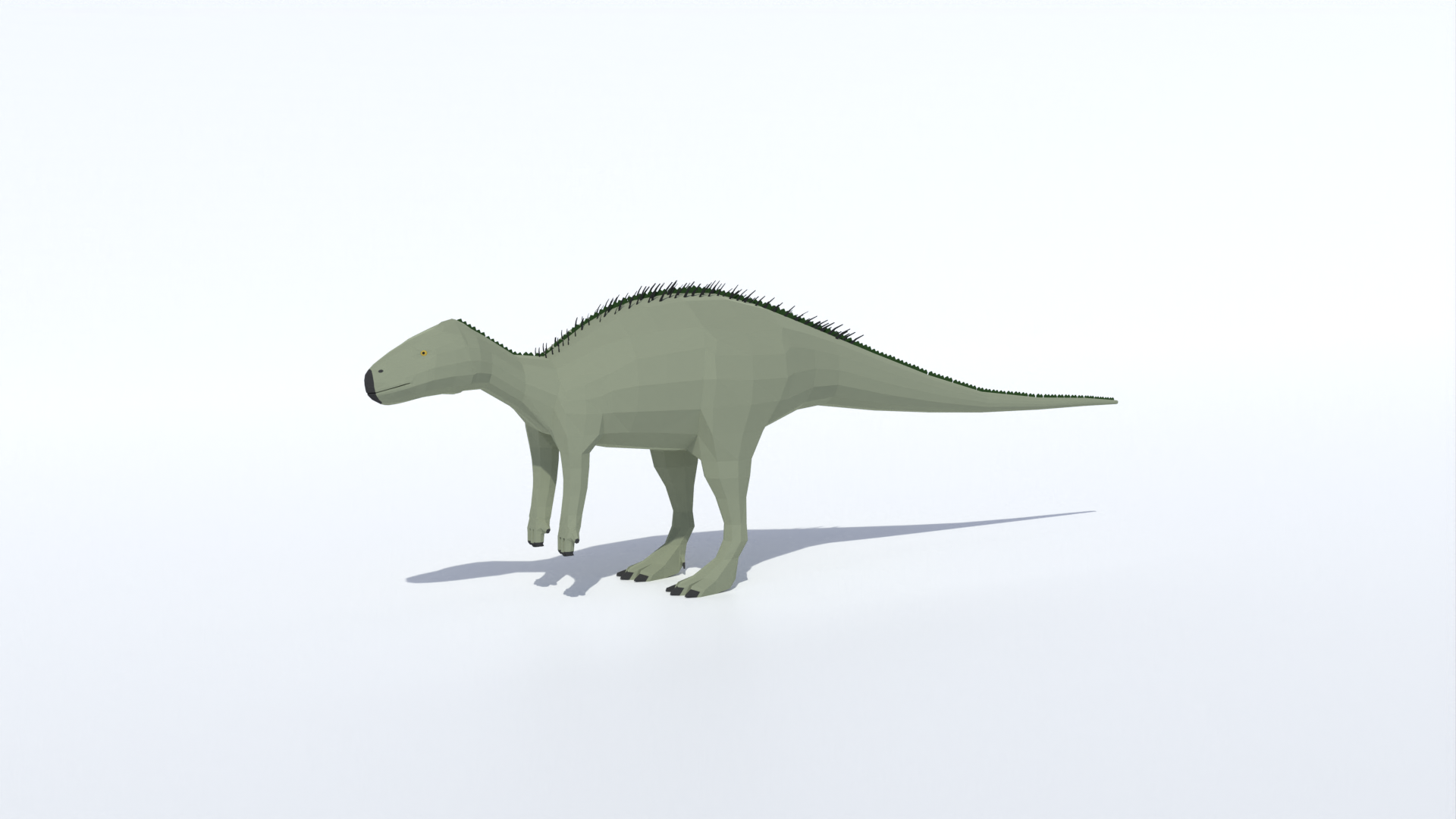 Low Poly Zalmoxes Dinosaur | Dinosaurs models | BlenderKit