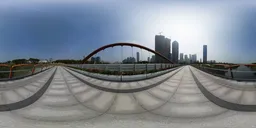 River bridge deck in the morning 24k