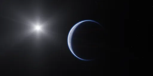Sci-fi Planet in Space