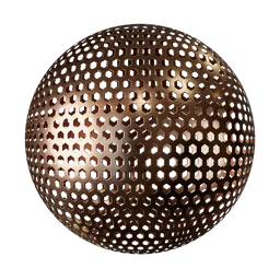 Hexagonal perforated copper