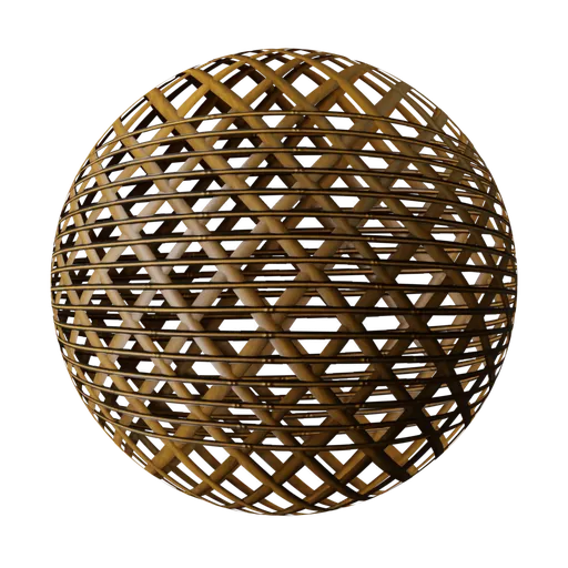 Woven Bamboo Lattice Screen