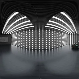 LED Tunnel Automotive Studio HDRI
