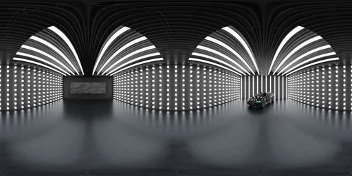 LED Tunnel Automotive Studio HDRI