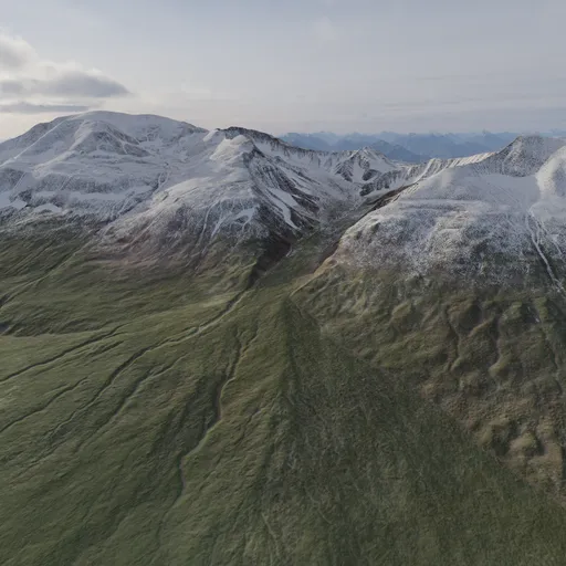 Snow Mountain Landscape