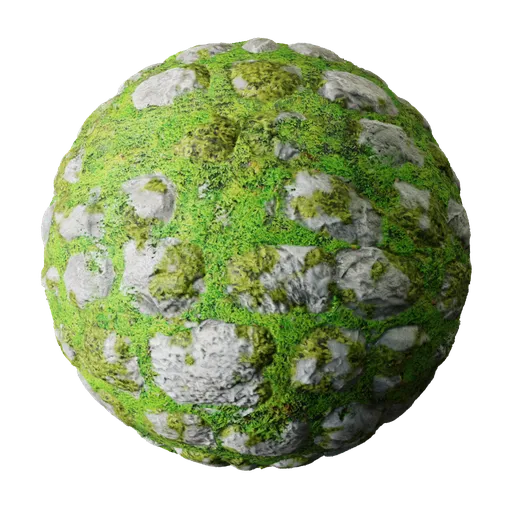 Rock with Moss