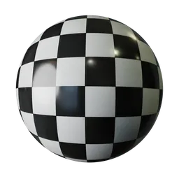 Black White Checkerboard Tile