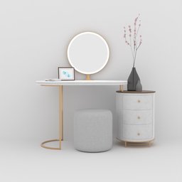 Modern Dressing Table With Decos