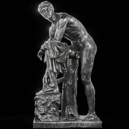 statue of Steel Hermes