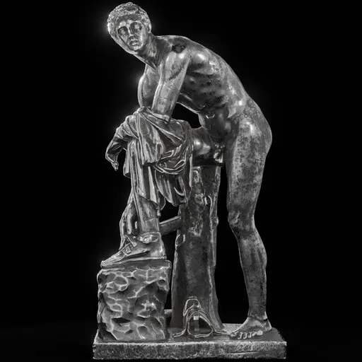 statue of Steel Hermes