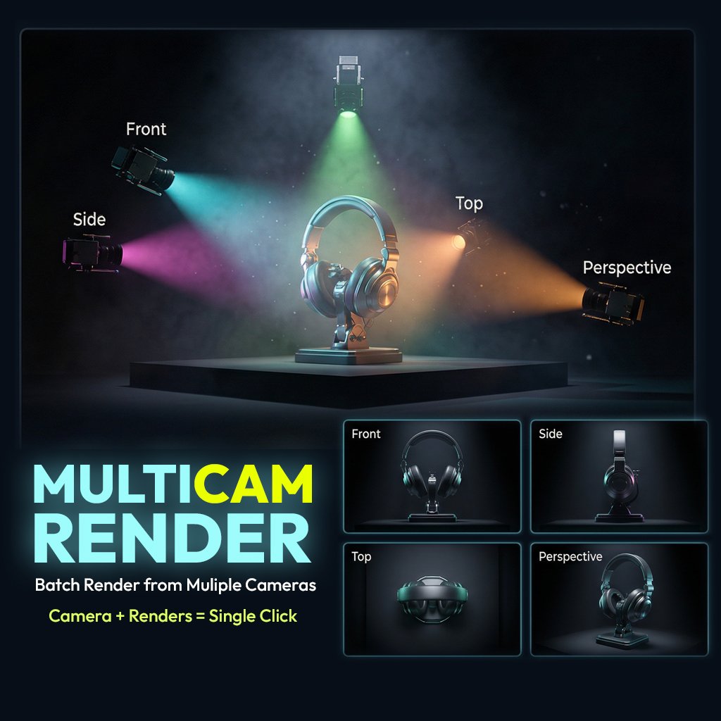 OneClick Multi-Camera Render | Render add-ons | Blendkit