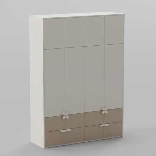 Minimalist Blossom Bedroom Closet