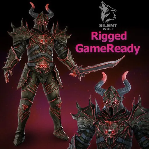 Dark Knight Rigged Animated