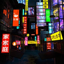Neo tokyo City Abstract