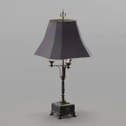 Empire Revival Candelabra Table Lamp