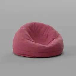 Velvet bean bag chair