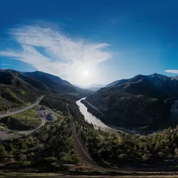 Aerial Mountain Valley