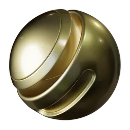 High-quality plastic gold PBR material for 3D models in Blender, with a procedural single-node setup, customizable for various designs.