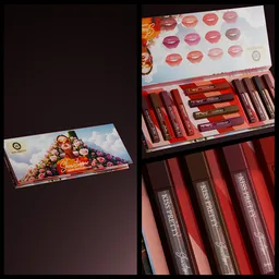 Lipstick box opening animation