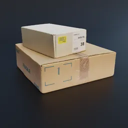 Stacked shipping boxes