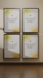 Editable Poster Wall Scene