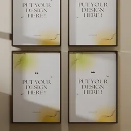 Editable Poster Wall Scene