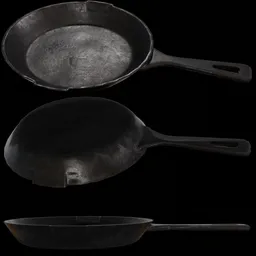 Old Cast Iron Frying Pan