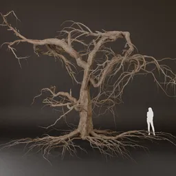 SJ-Dry Stylized Tree Sculpt