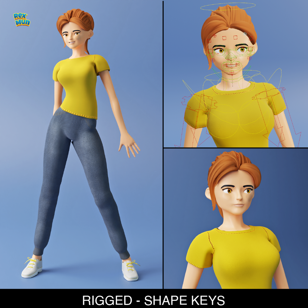 Emily | Women models | BlenderKit