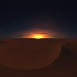 Sand Dunes Golden Twilight