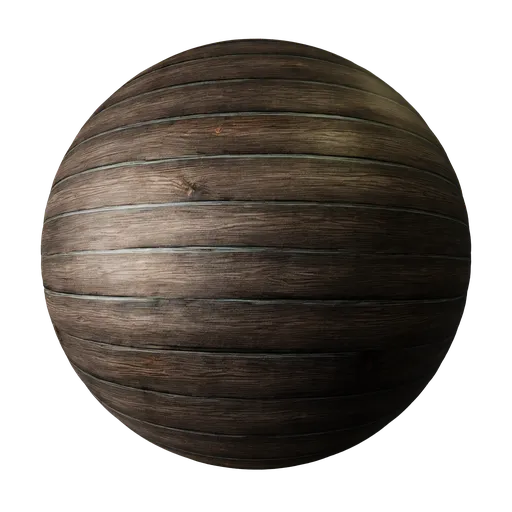 High-resolution realistic wooden planks texture for Blender 3D artists and PBR material creation.
