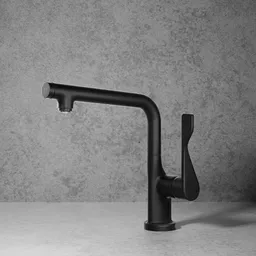 Single lever with swivel spout