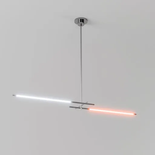 Modern ceiling light 3D model in centimeters, 612 polys, rendered in Blender Cycles, detailed craftsmanship.