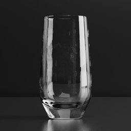 Drinking glass with fingerprints