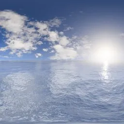 Calm Horizon Sky & Ocean Reflection