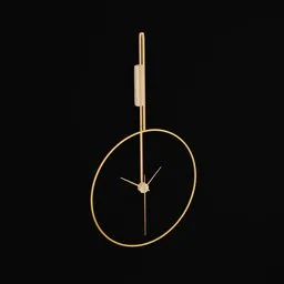 Modern Decorative Brass Wall Clock