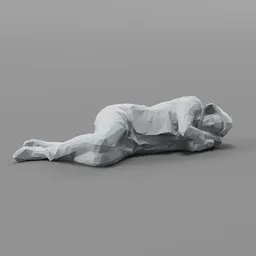 Lowpoly Hobo Sleeping