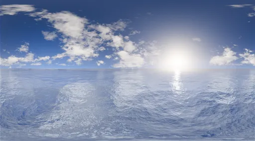 Calm Horizon Sky & Ocean Reflection