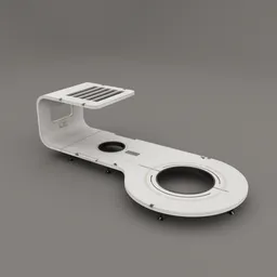 Futuristic urban bench