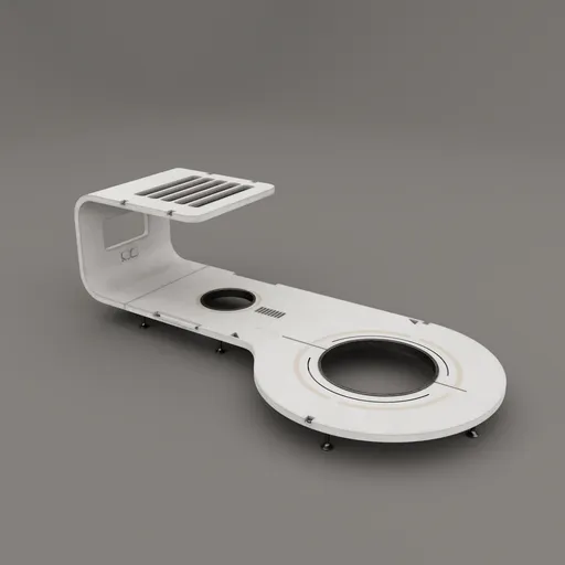 Futuristic urban bench