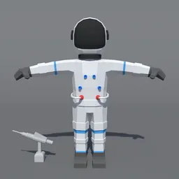 Low Poly Astronaut Rigged