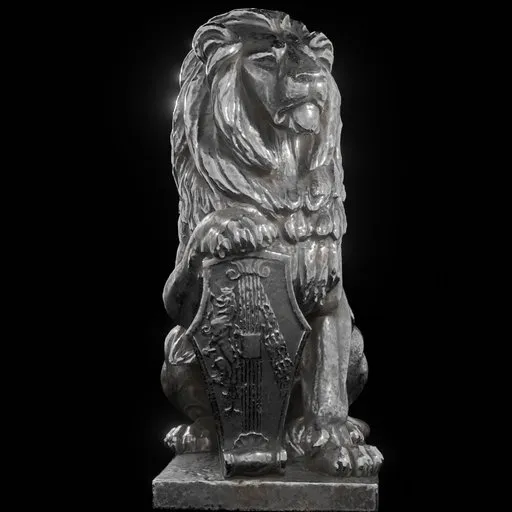 statue of Steel Lion sculpture
