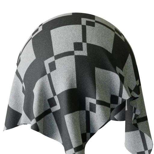 High-resolution PBR double zig zag fabric texture for 3D rendering in Blender and other software.