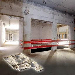 Full scan of construction site