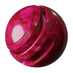 Crystal red glass