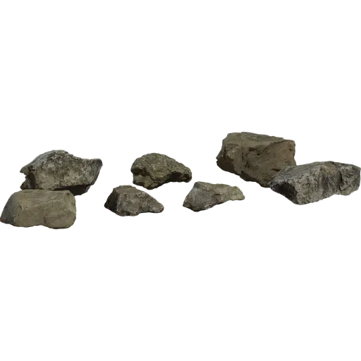 Rock Moss Set 02