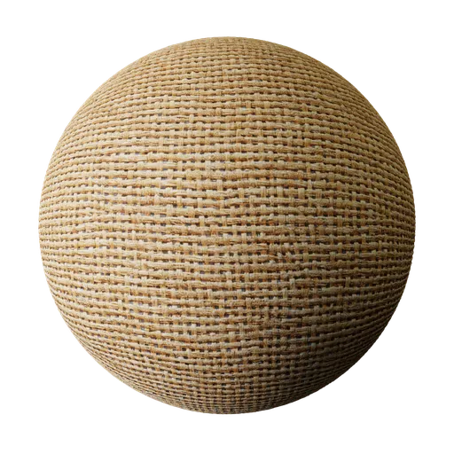 High-resolution straw material with realistic PBR mapping for Blender 3D projects.