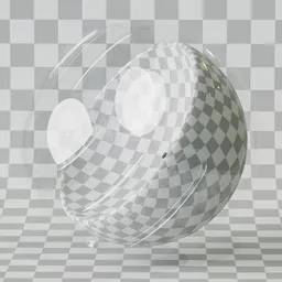 Transparent Procedural Glass material for 3D models in Blender, PBR ready for realistic window rendering.