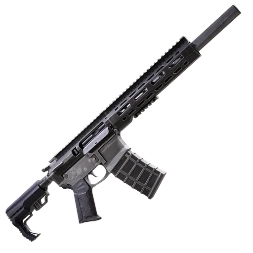 Highly detailed AR15 rifle 3D model for Blender, suitable for military and war scene visualization.